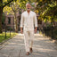 Men's Relaxed Two-Piece Matching Top and Trousers Set