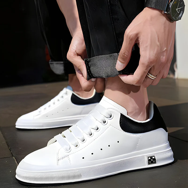 Men’s Sleek Lace-Up Platform Sneakers