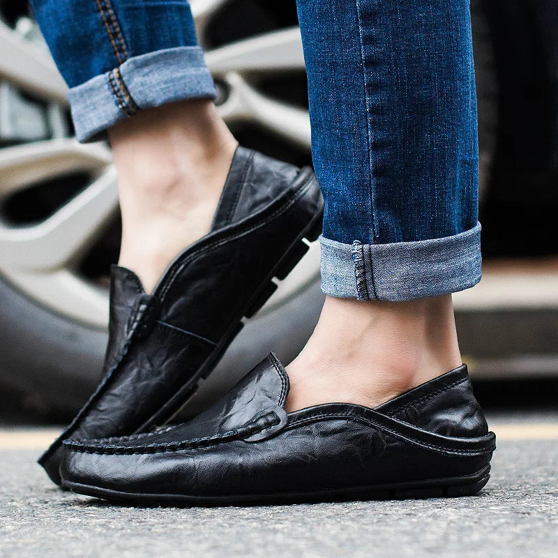Men's Moccasin Slip-On Driving Loafers