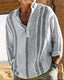 Men’s Striped Regular Fit Half Buttoned Shirt