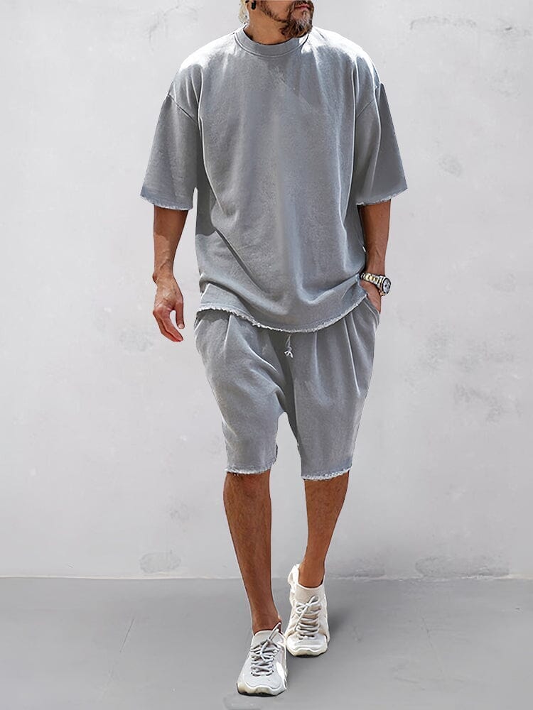 Men's Oversized T-Shirt and Shorts Set
