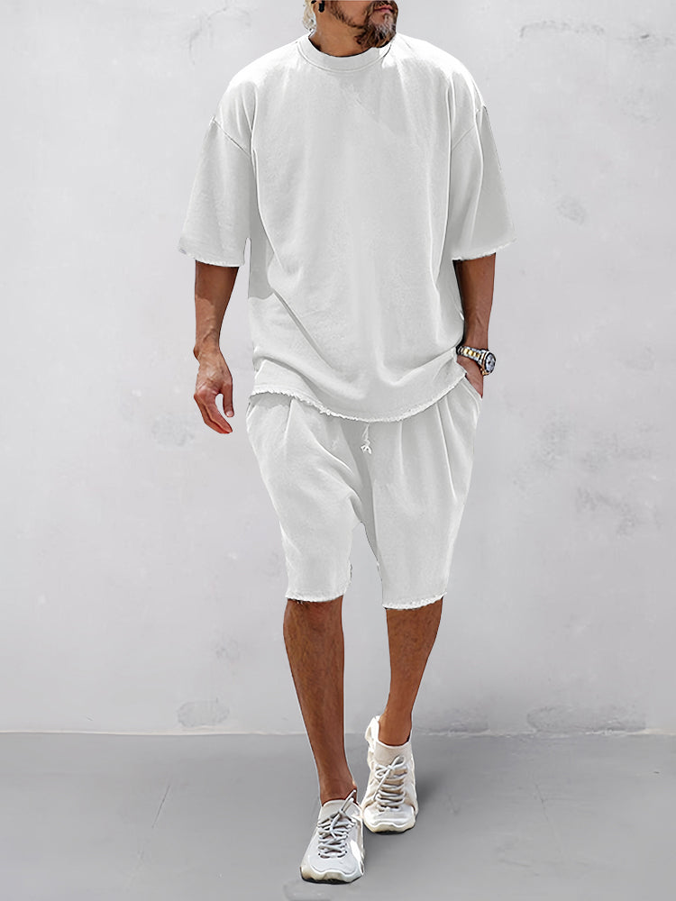 Men's Oversized T-Shirt and Shorts Set