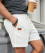 Men’s Textured Drawstring Knit Shorts
