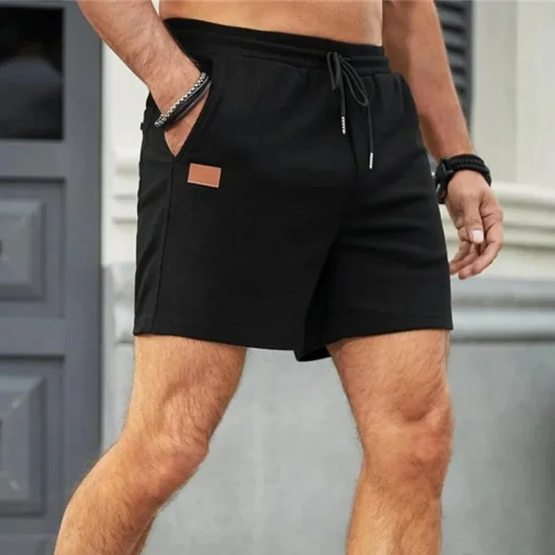Men’s Textured Drawstring Knit Shorts