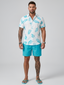 Men’s Tropical Print Short Sleeve Hawaiian Shirt