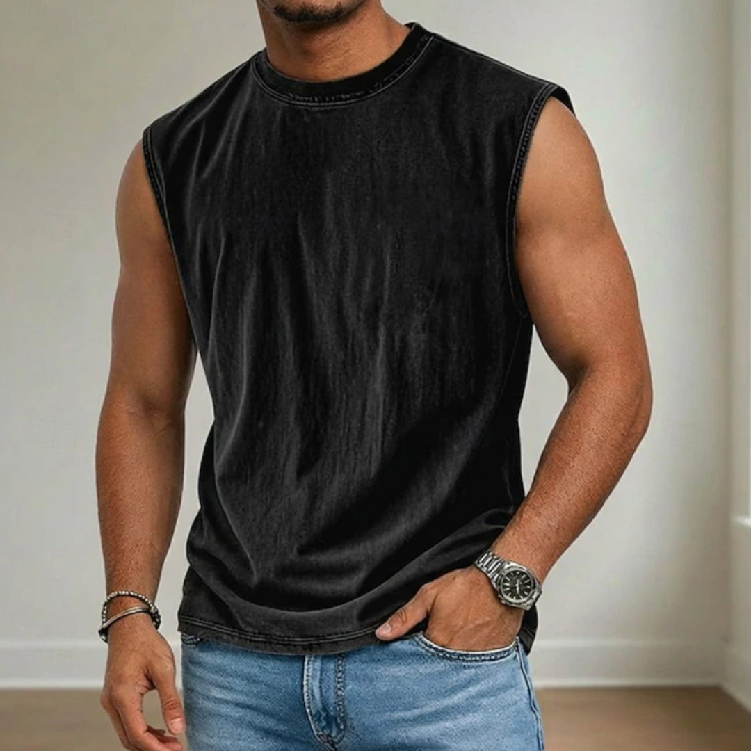 Men’s Vintage Wash Sleeveless Tank Top