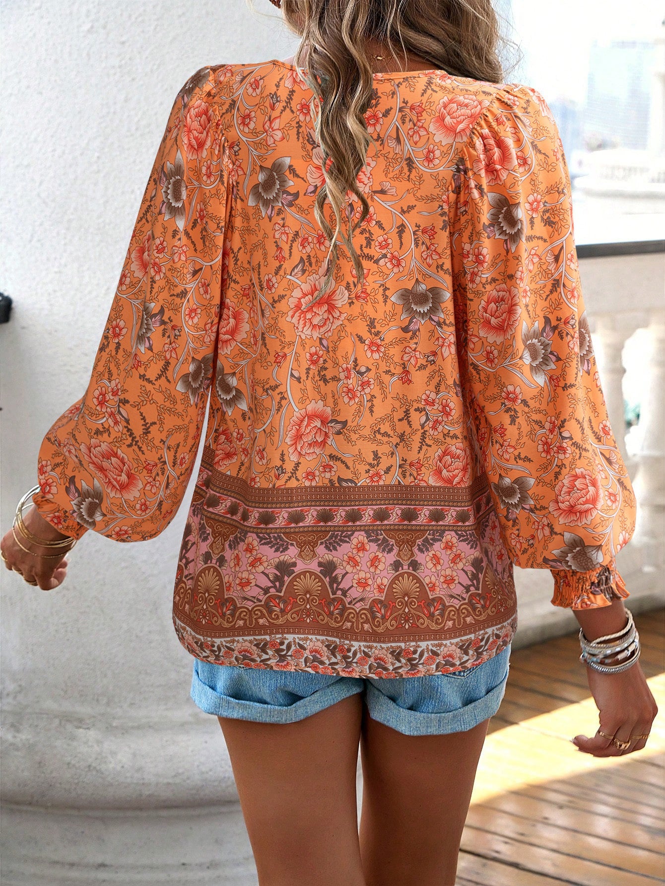 Zoey | Floral Smocked Blouse