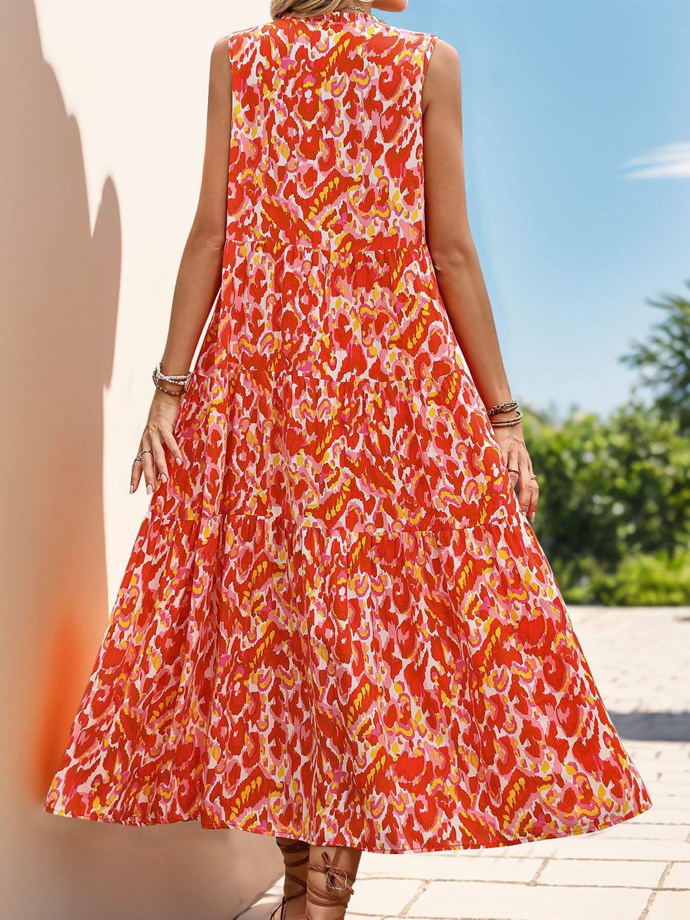 Zuri | Tummy Flattering Floral Sleeveless Dress