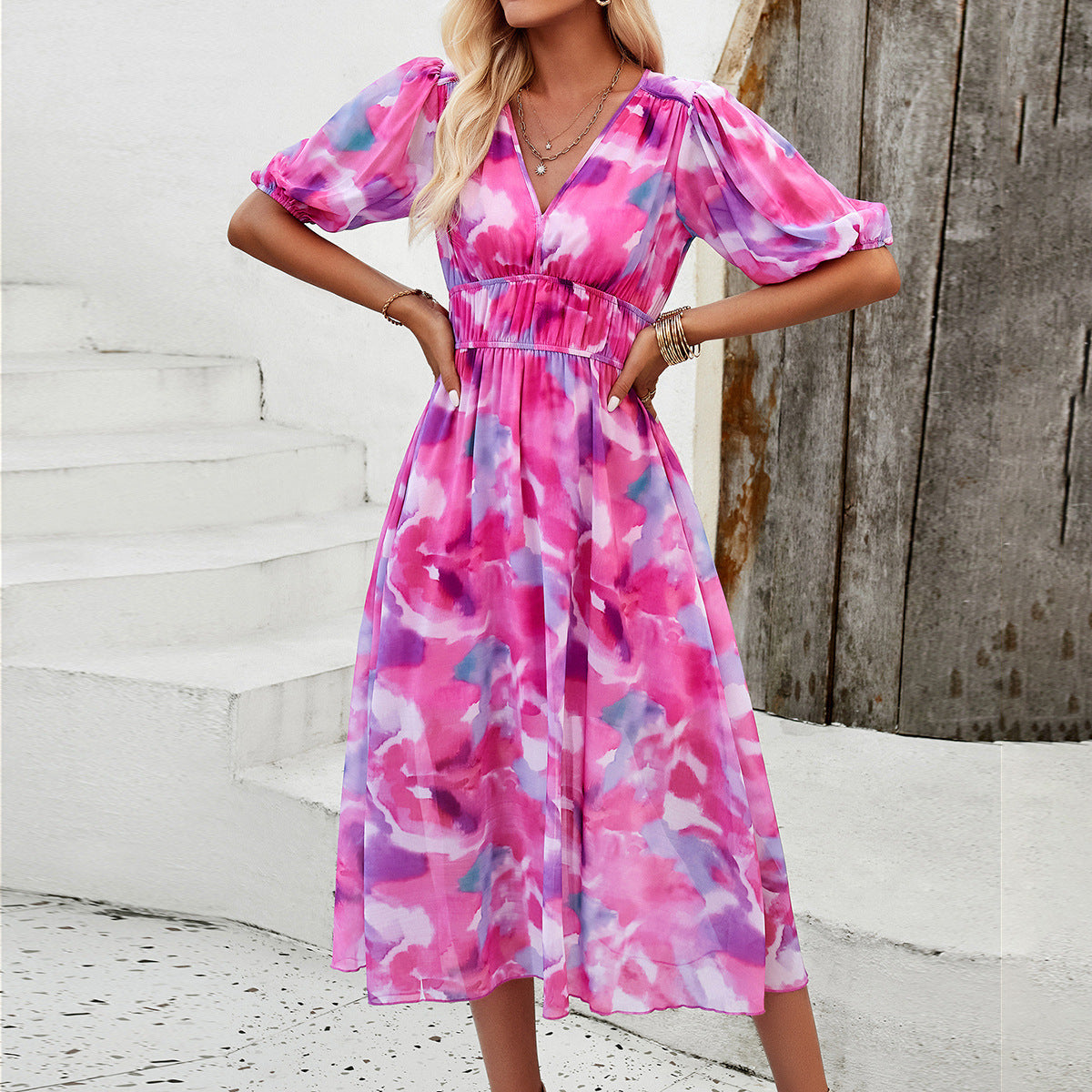 Sandra | Floral Tummy-Covering Dress