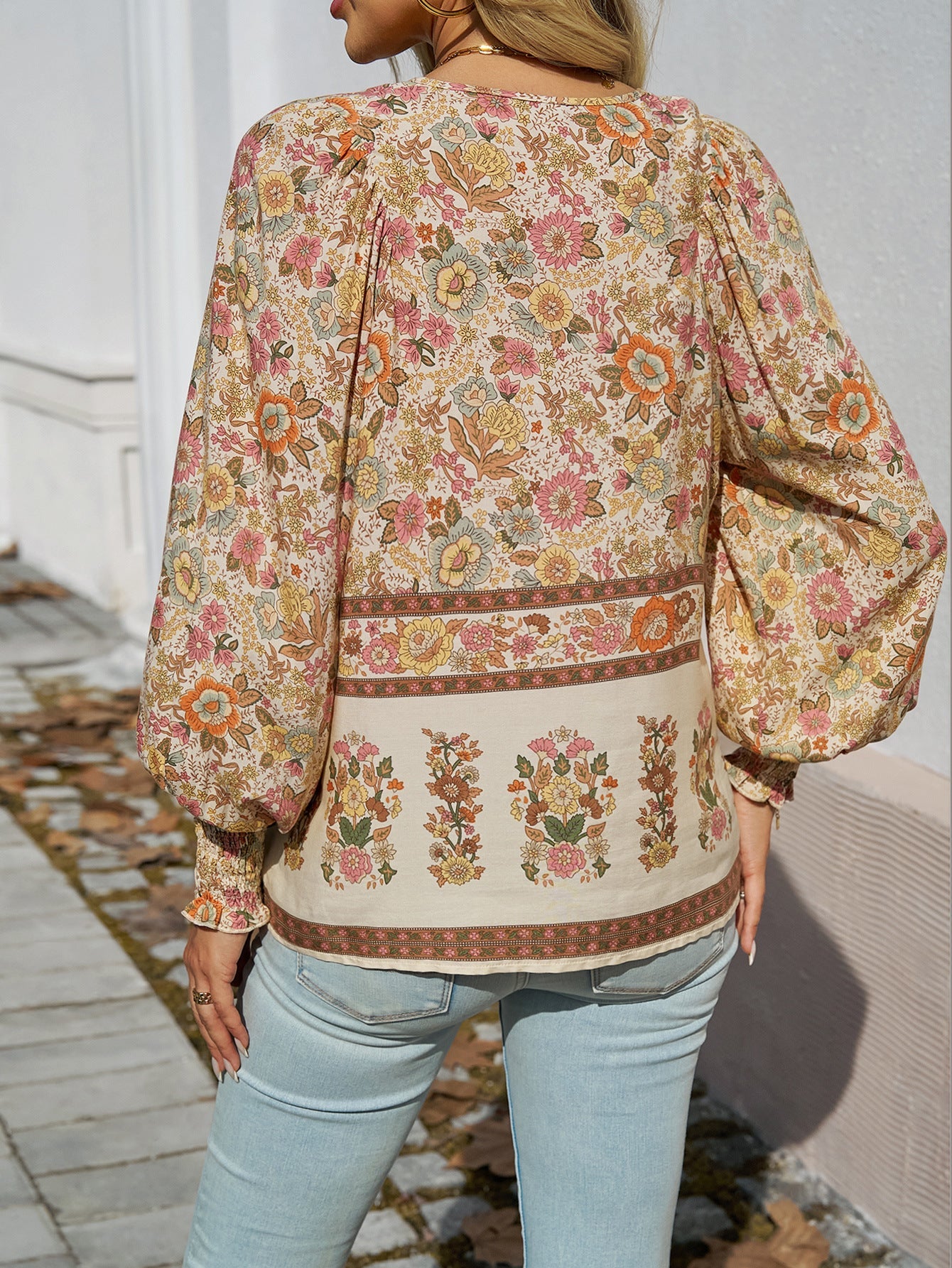 Zoey | Floral Smocked Blouse