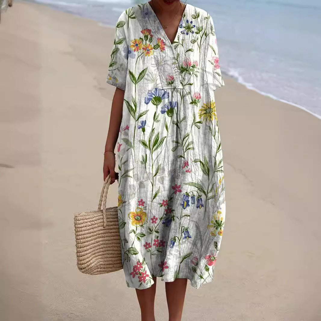 Hattie | Vibrant Floral Pattern Dress