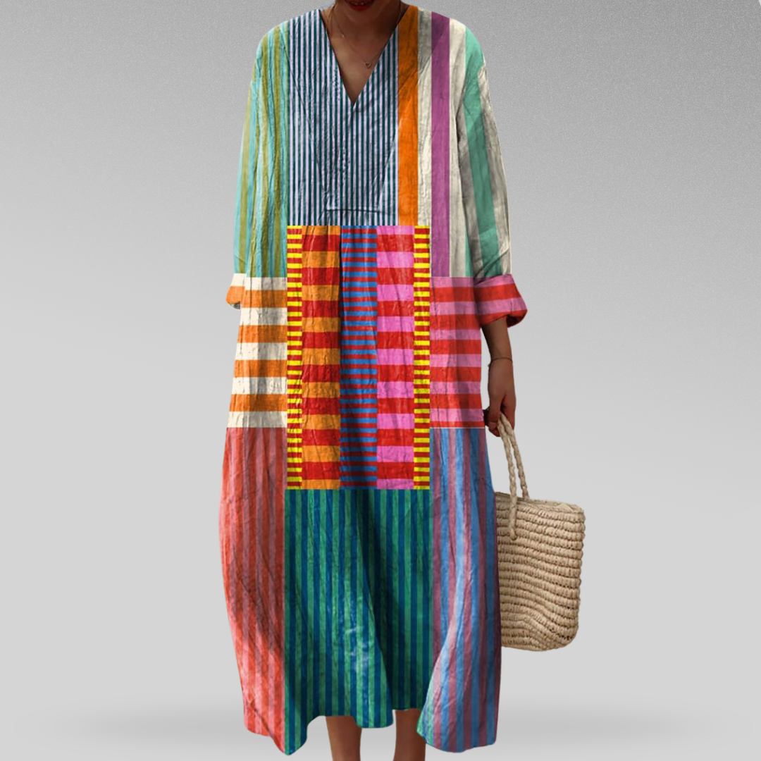 Hedwig | Geometric Dress With Flowing Silhouette