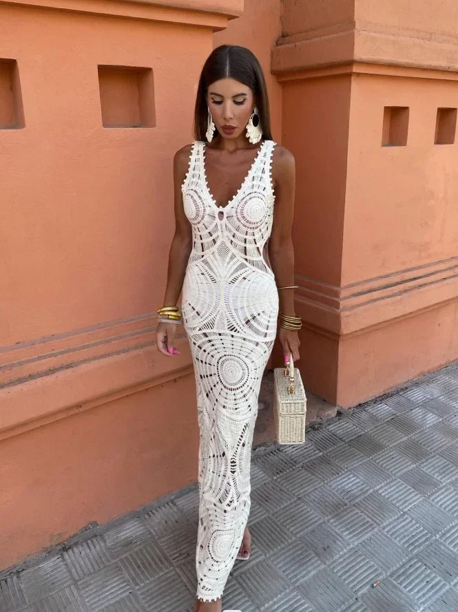 Liselotte | Maxi Dress With V-Neck
