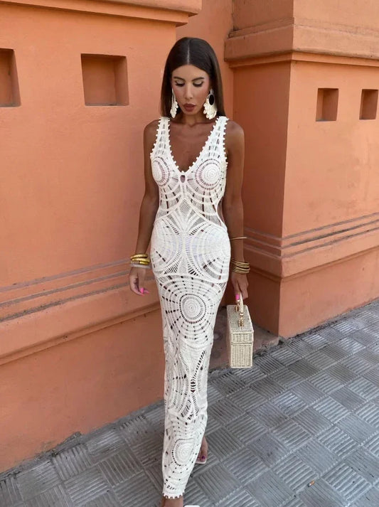 Liselotte | Maxi Dress With V-Neck