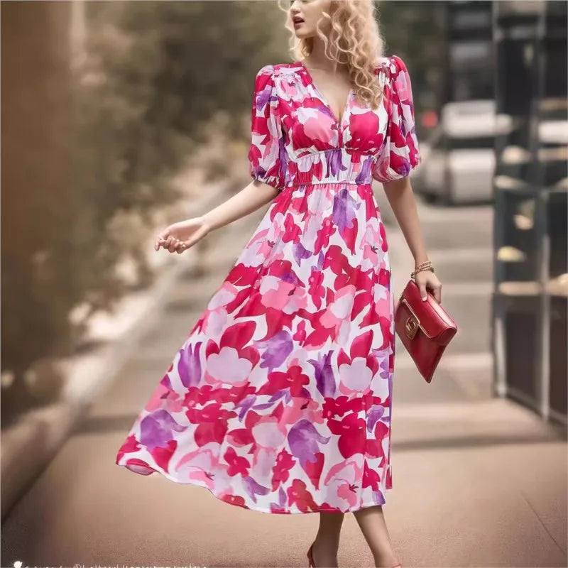 Celestine | Floral Midi Dress