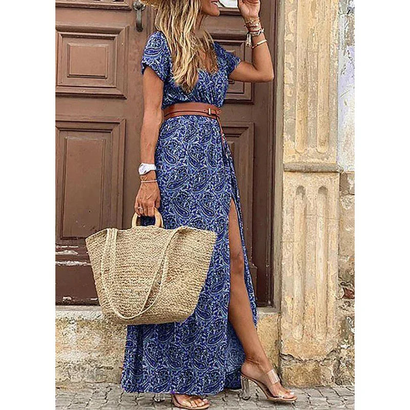Isla | Boho Maxi Dress With Slit