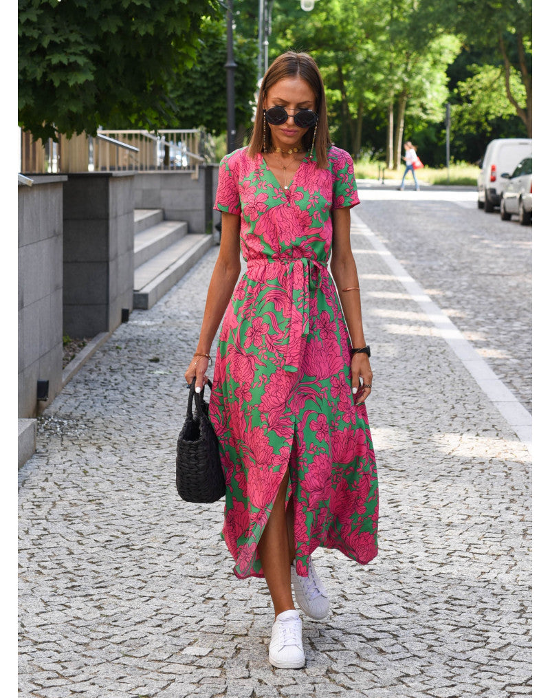 Grace | V-Neck Summer Dress With Tummy Covering Limited Stock
