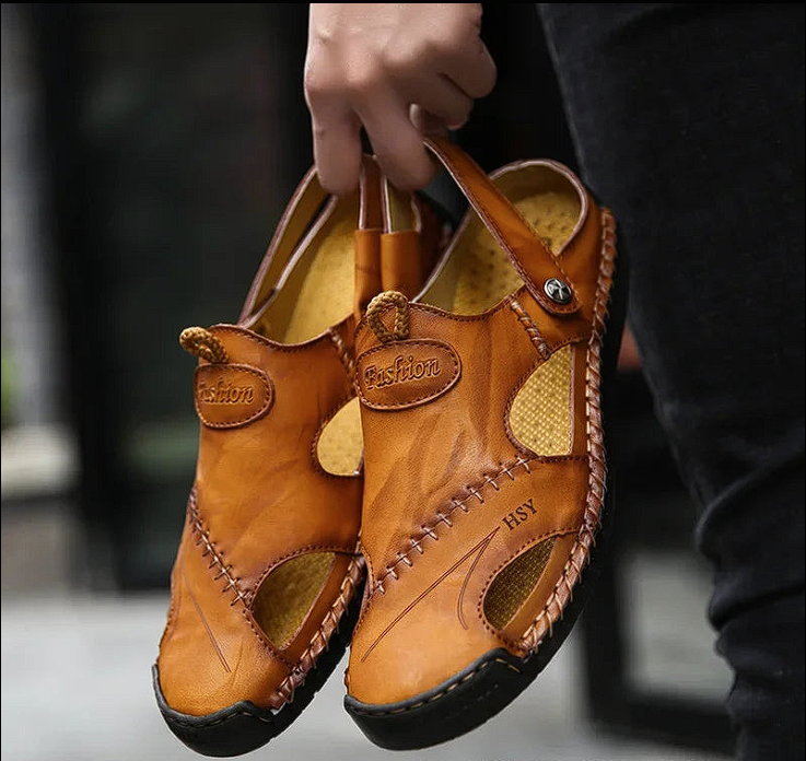 Liam | Hand-Stitched Leather Outdoor Sandals