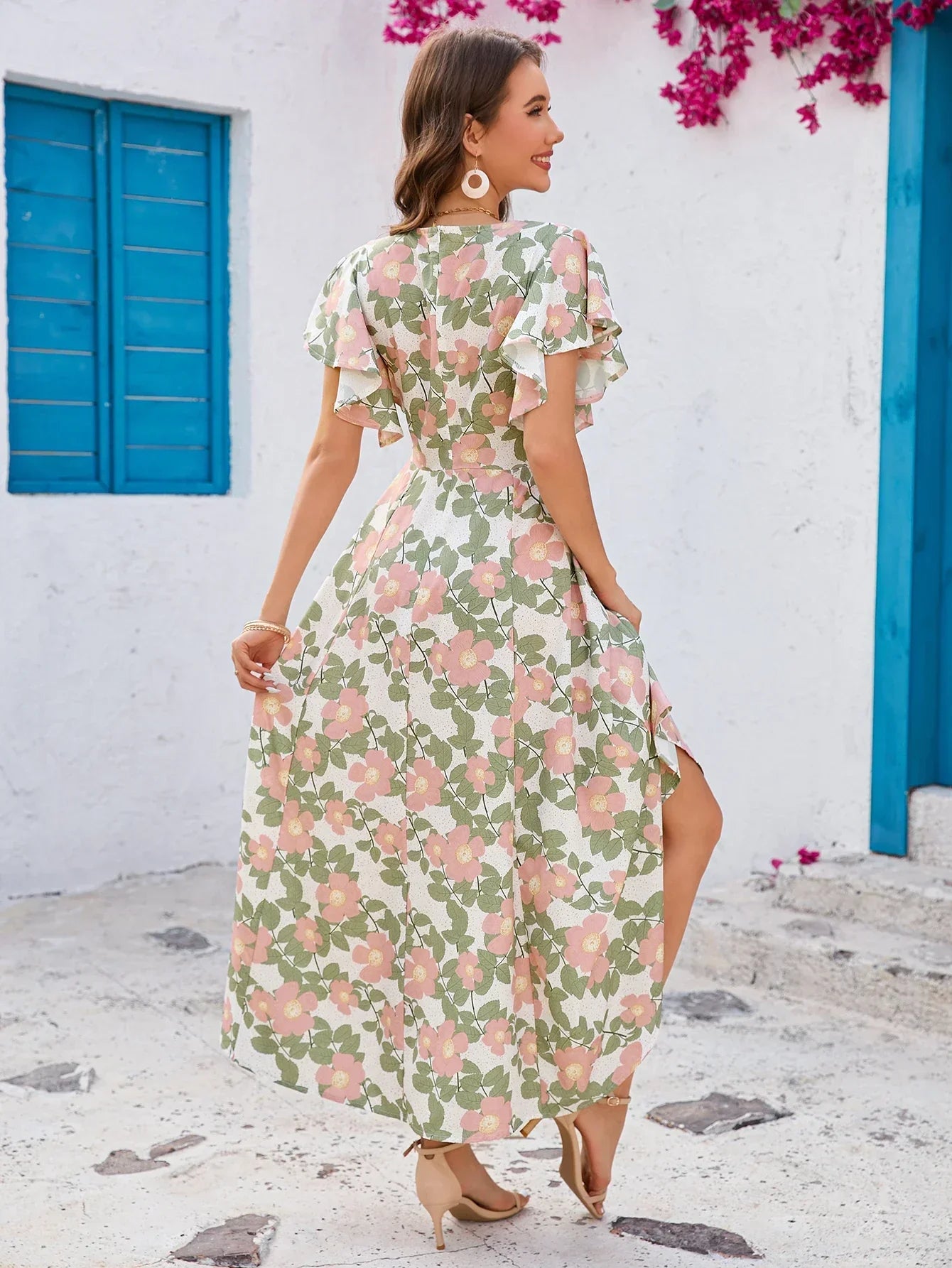 Arlina | Floral Midi Dress