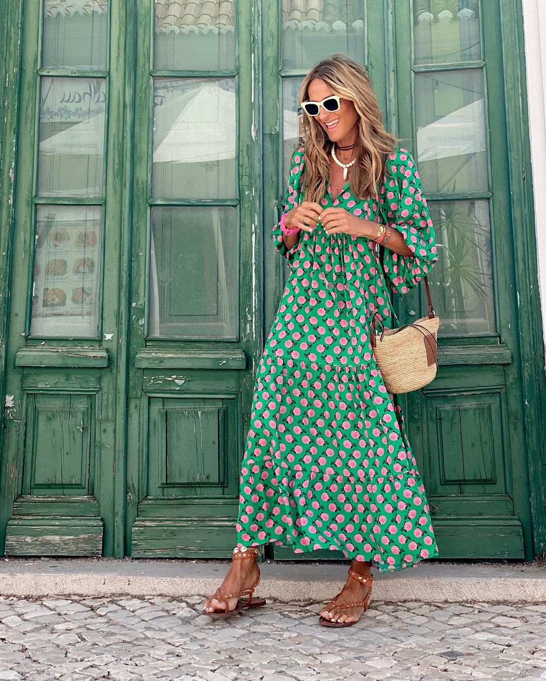 Susan | Bohemian Long Dress With Belly Hider Limited Stock