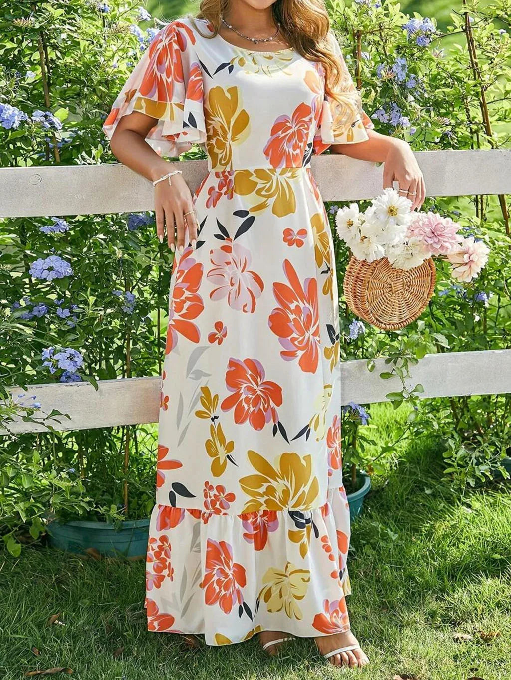 Elina | Summer Dress With Floral Pattern