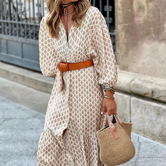 Elira | Elegant Shirt Dress With Belt