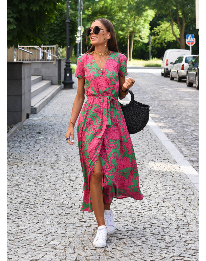Grace | V-Neck Summer Dress With Tummy Covering Limited Stock
