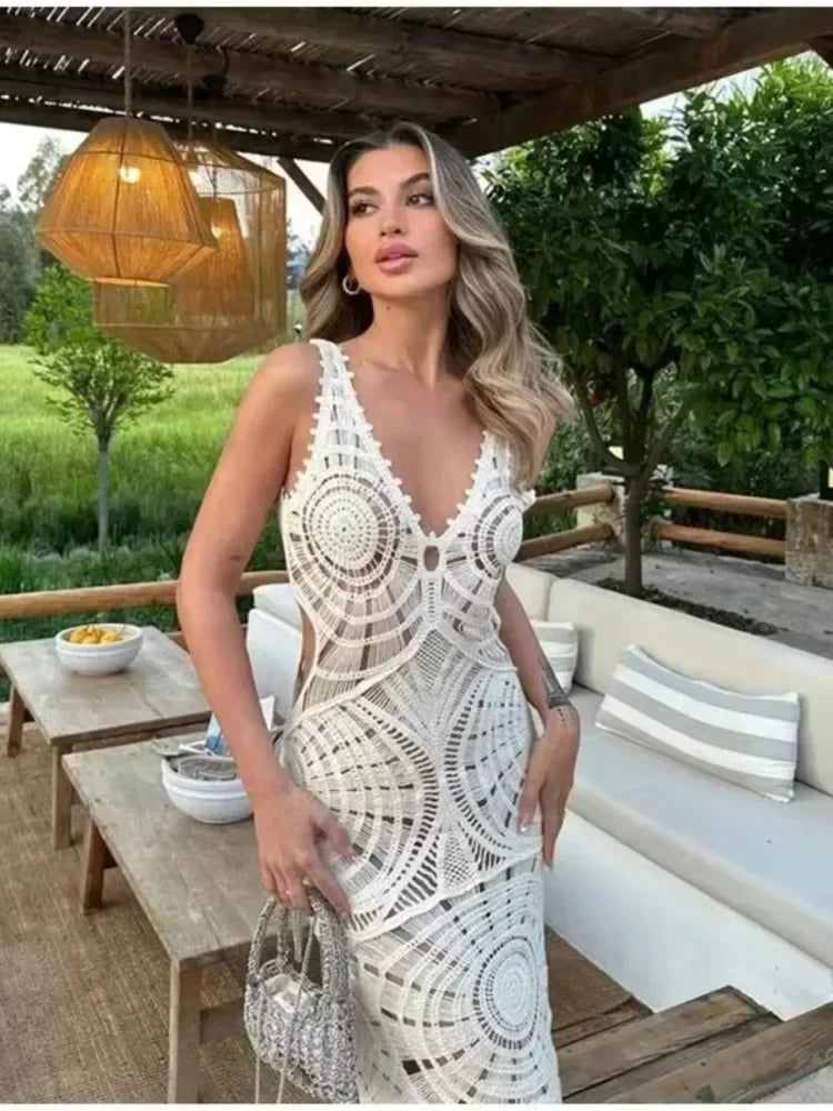 Liselotte | Maxi Dress With V-Neck