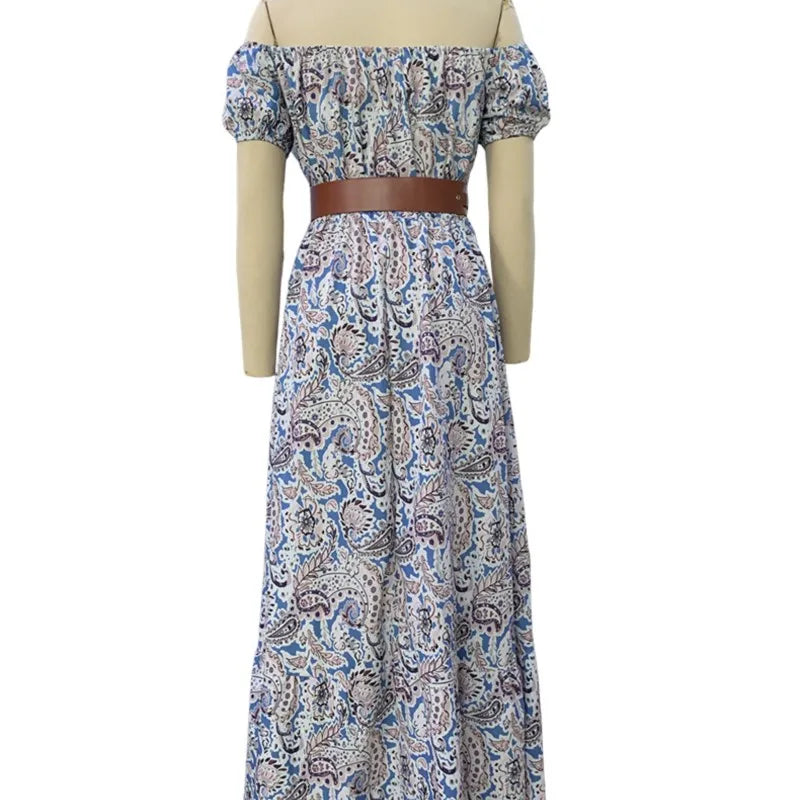 Nayla | Boho Maxi Dress Off-Shoulder