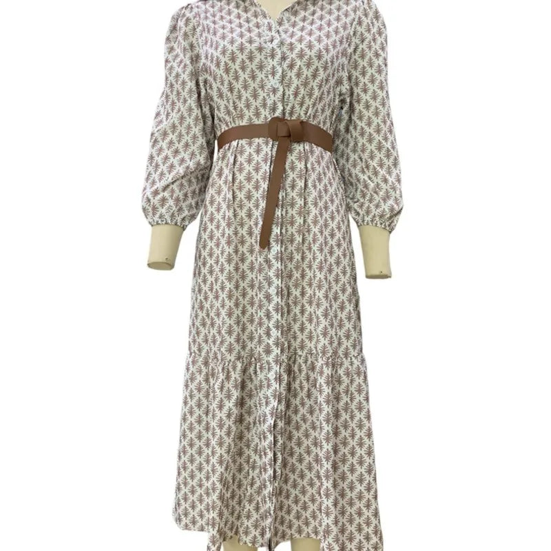 Elira | Elegant Shirt Dress With Belt