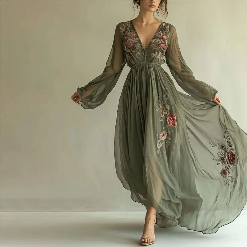 Elowen | Embroidered Magical Dress