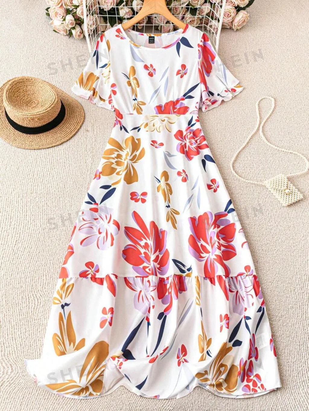 Elina | Summer Dress With Floral Pattern