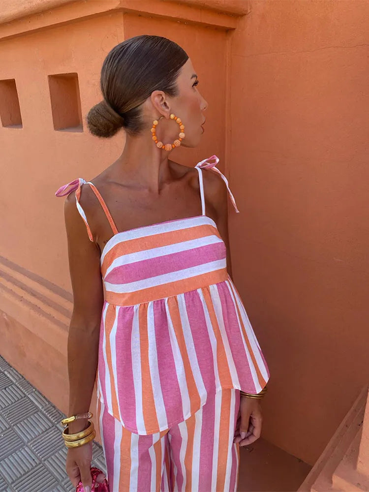 Hanne | Elegant Summer Set for Women with Print