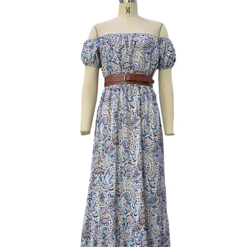 Nayla | Boho Maxi Dress Off-Shoulder