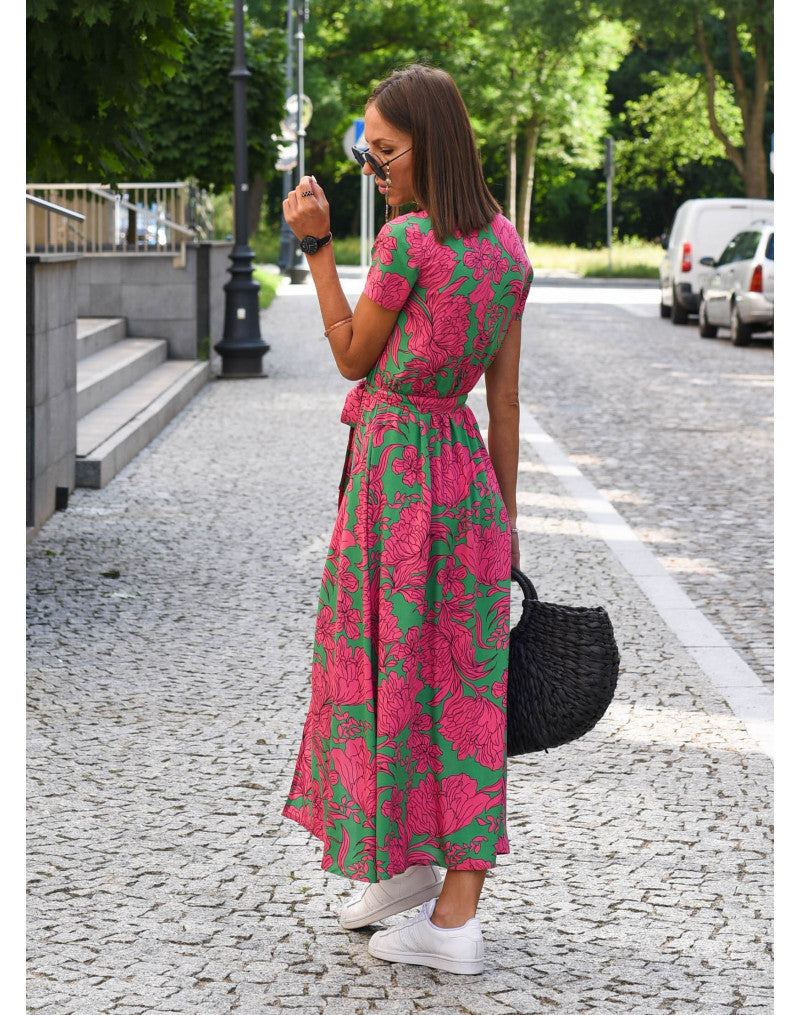 Grace | V-Neck Summer Dress With Tummy Covering Limited Stock