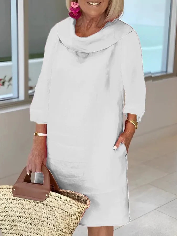 Zerena | Casual Pile Collar Dress