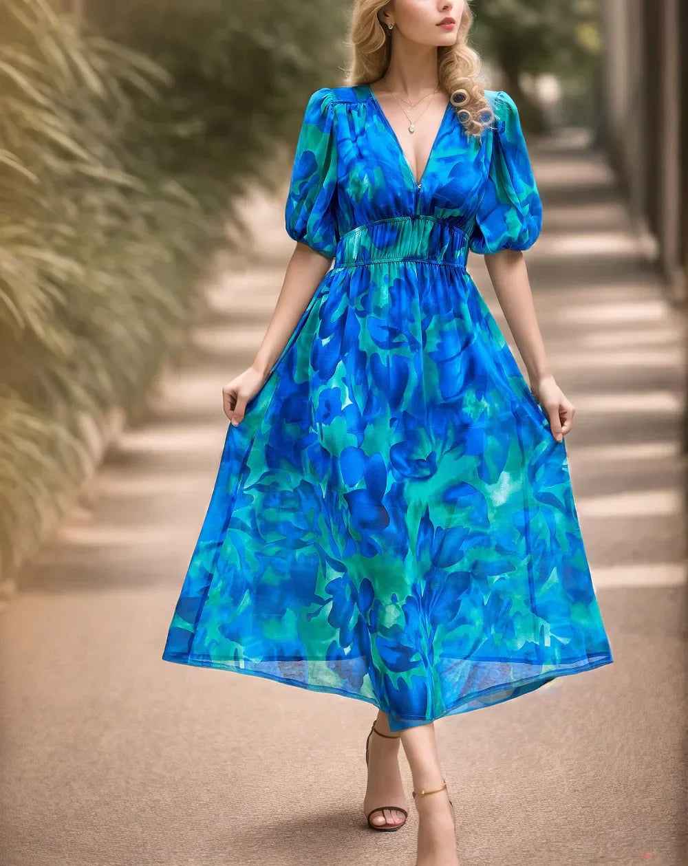 Celestine | Floral Midi Dress