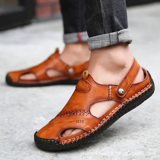 Liam | Hand-Stitched Leather Outdoor Sandals
