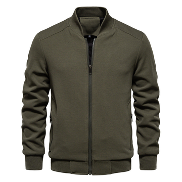 Classic Heavyweight Mock Neck Jacket for Men
