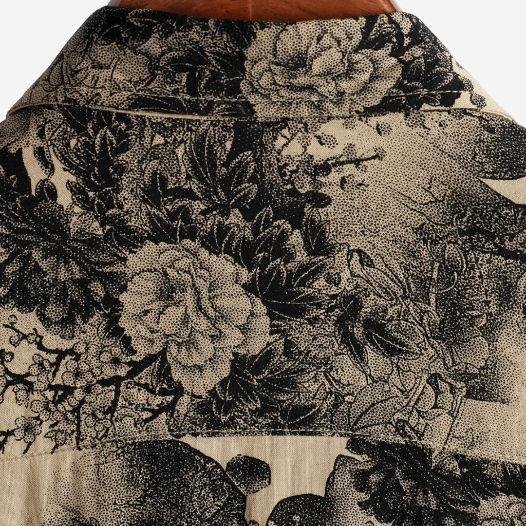 Men's Summer Floral Polo Shirt
