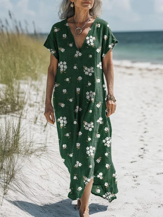 Erica | Lightweight Spring Floral Dress With Pockets