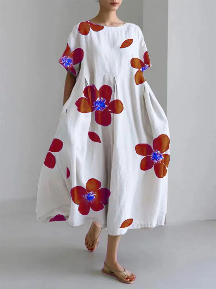 Caterina | Summer Dress With Vibrant Flowers