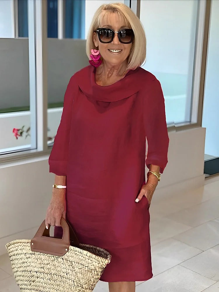 Zerena | Casual Pile Collar Dress