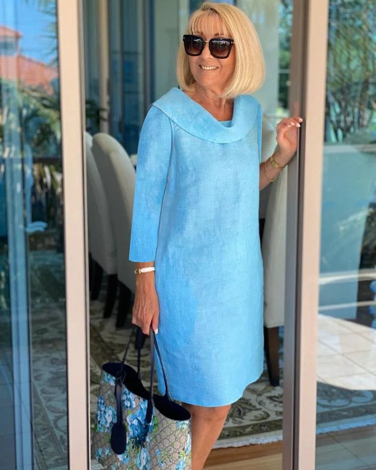 Zerena | Casual Pile Collar Dress