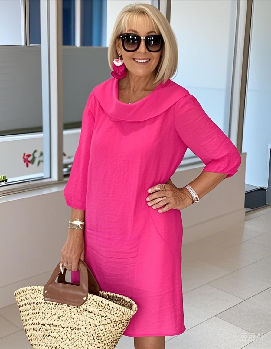 Zerena | Casual Pile Collar Dress