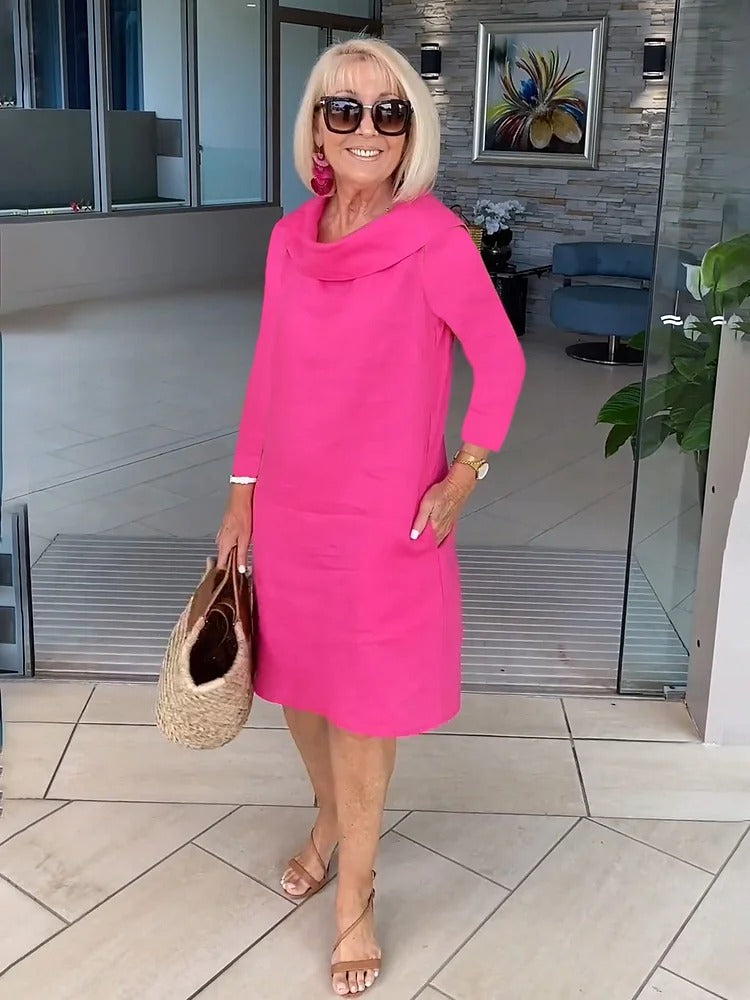Zerena | Casual Pile Collar Dress