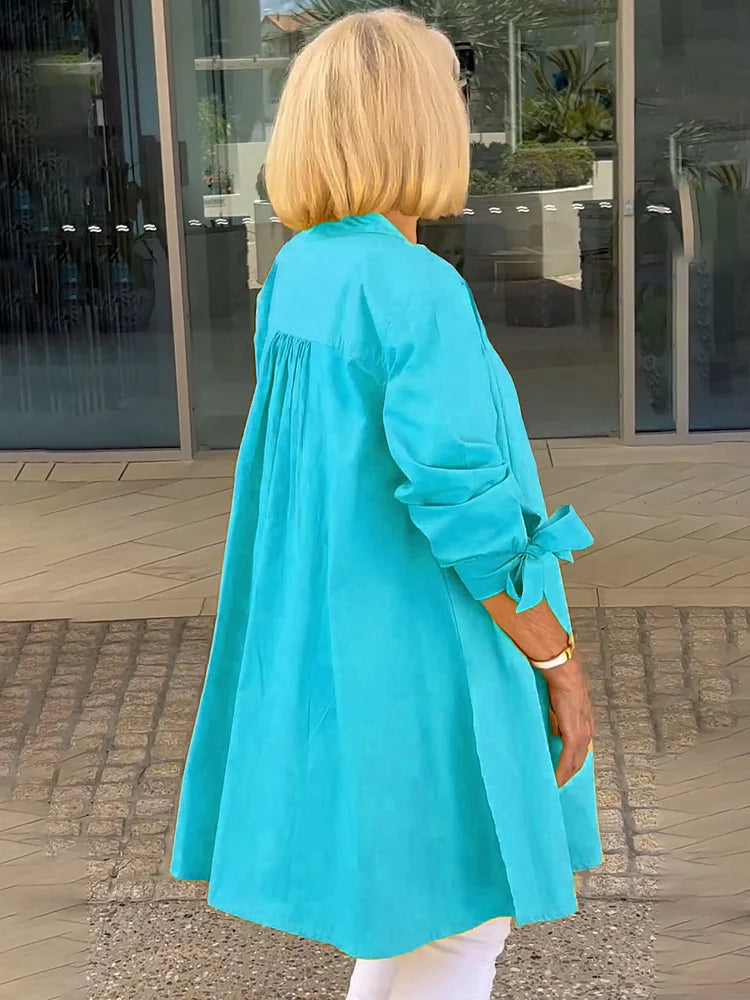 Elliora | Gathered Back Shirt Jacket
