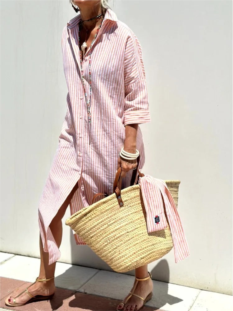 Géraldine | Lightweight And Stylish Striped Dress