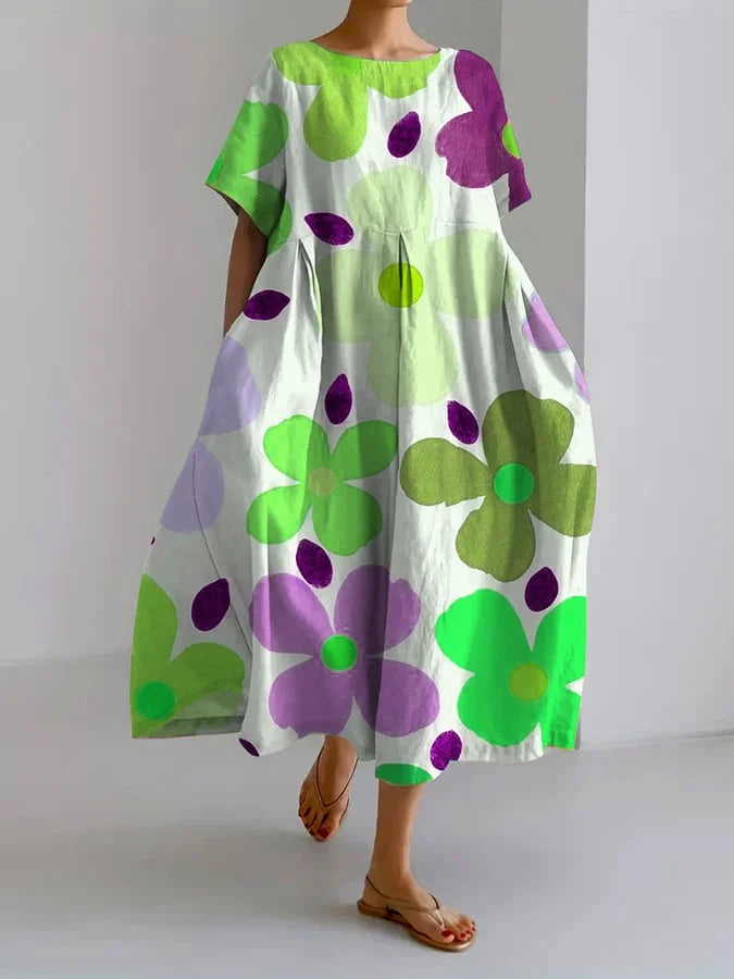 Eliana | Casual And Comfortable Midi Floral Dress