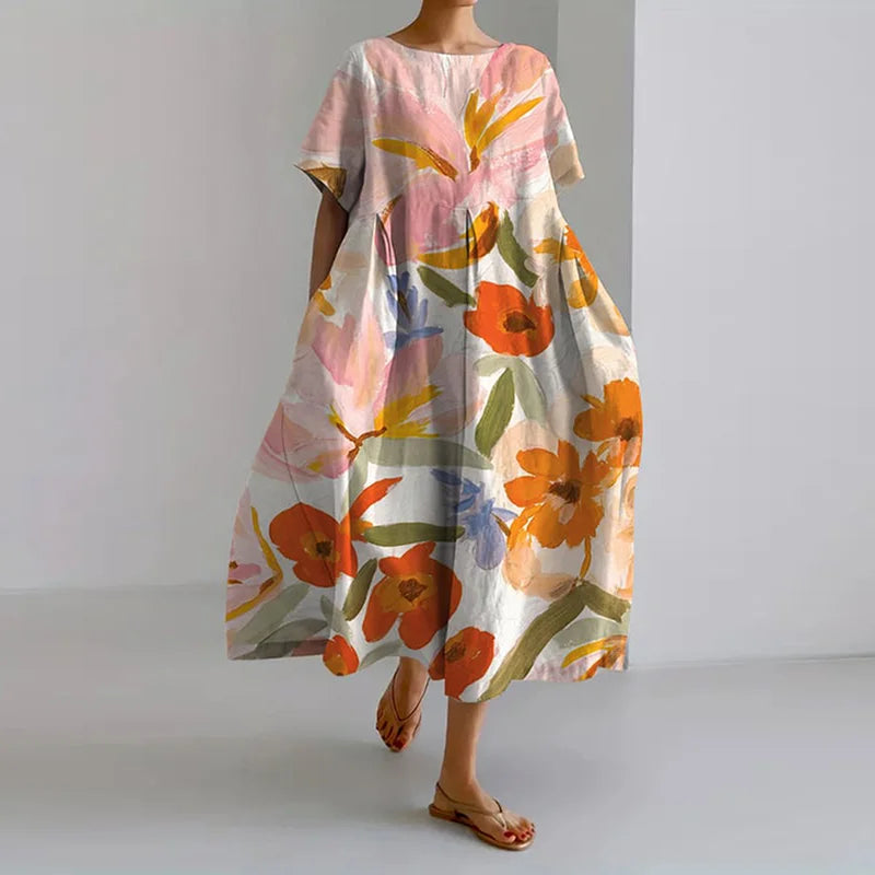 Valentina | Vibrant Summer Floral Dress